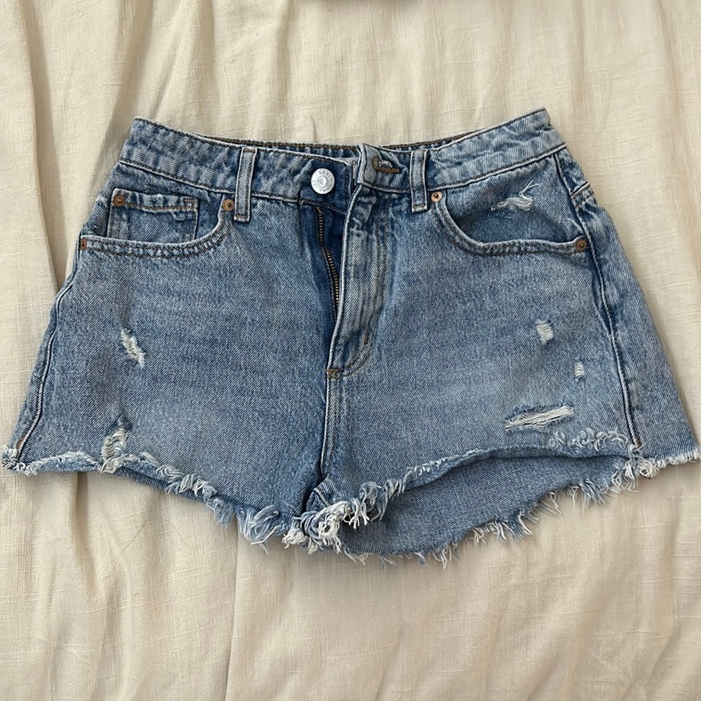 Garage Blue Jean Shorts Size 25